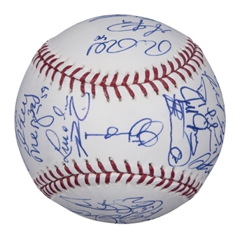 2012 American League Champion Detroit Tigers Team Signed 2012 Official World Series Baseball With 31 Signatures Including Cabrera, Verlander & Leyland (PSA/DNA)